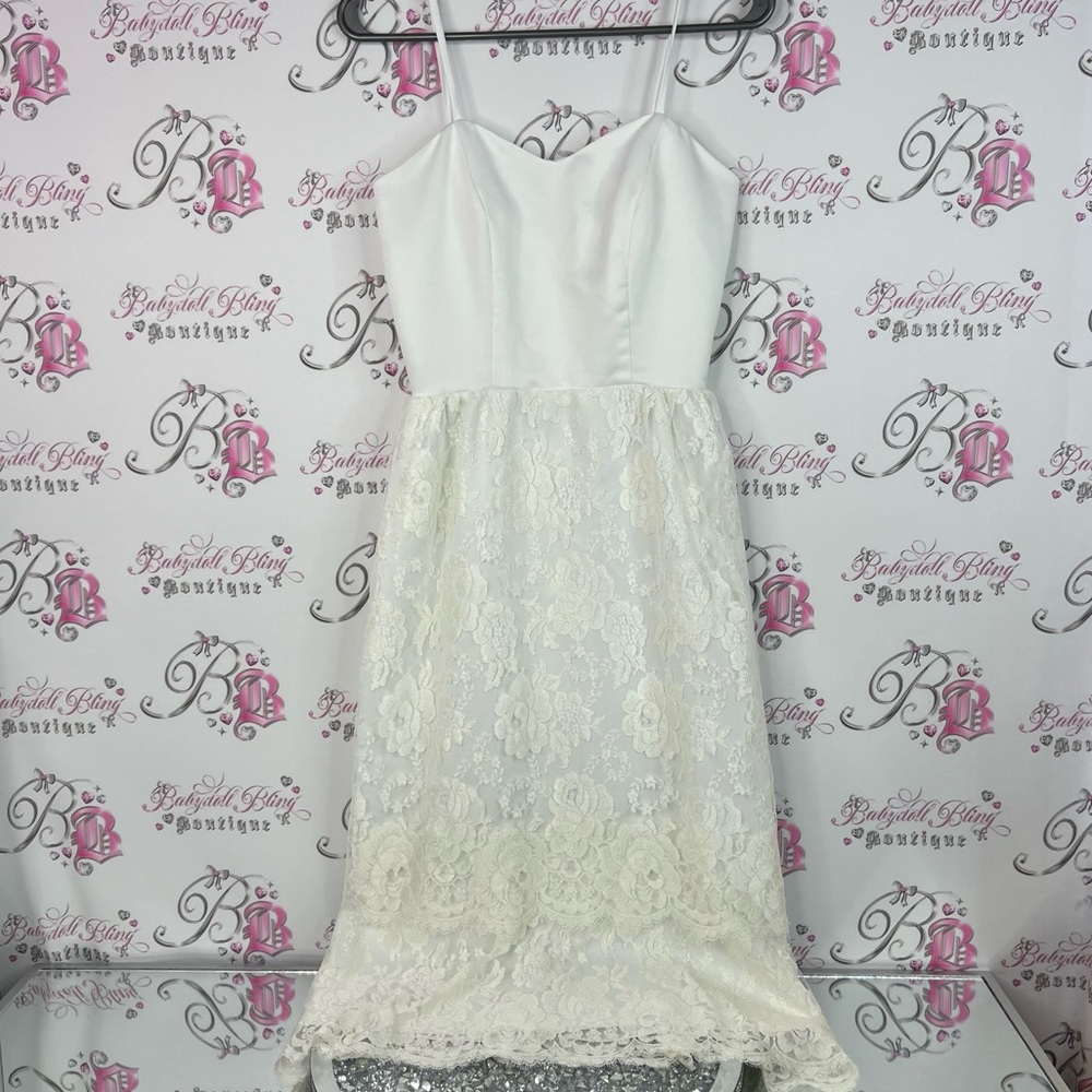Gordon dress lace Lacie floral long style Elegant White Lace Dress